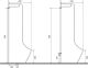 Писсуар настенный SantiLine SL-6005 функция электронного смыва белый