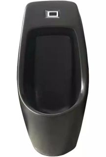 Писсуар настенный SantiLine SL-6002MB функция электронного смыва чёрный матовый Писсуар настенный SantiLine SL-6002MB функция электронного смыва чёрный матовый
