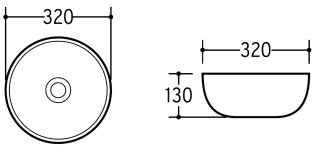 Накладная раковина Charus Emilia 700-013B 32см чёрный Накладная раковина Charus Emilia 700-013B 32см чёрный