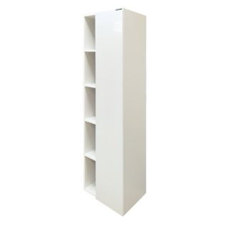 Comforty Шкаф-колонна "Милан-40" белый глянец Comforty Шкаф-колонна "Милан-40" белый глянец