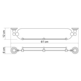 Wasserkraft Ammer K-7044 Полка стеклянная Wasserkraft Ammer K-7044 Полка стеклянная