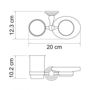 Wasserkraft Ammer K-7026 Держатель стакана и мыльницы