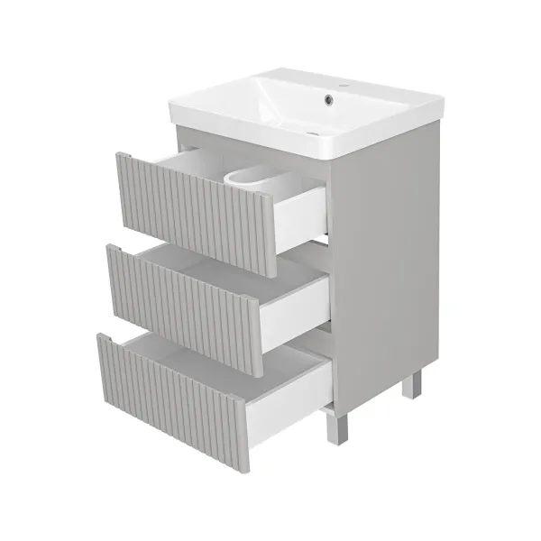 Напольная тумба под раковину Brevita Victory 60 УТ000023620 серый