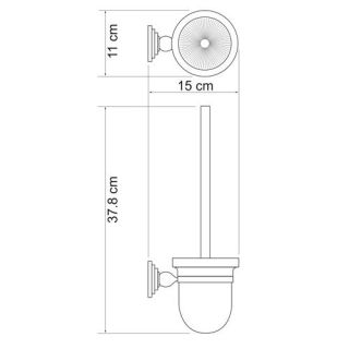 Wasserkraft Ammer K-7027 Щетка для унитаза подвесная Wasserkraft Ammer K-7027 Щетка для унитаза подвесная