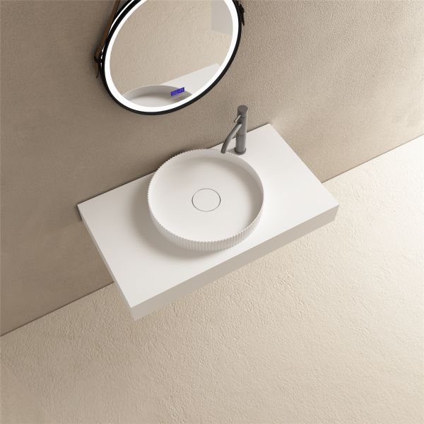 Накладная раковина NT Bagno Fanello NT705 40см белый матовый