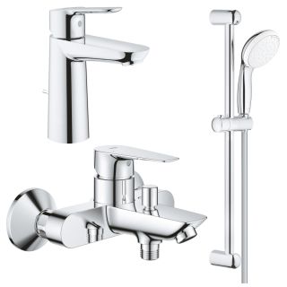 Комплект смесителей для ванны  GROHE BauEdge 1000180 хром