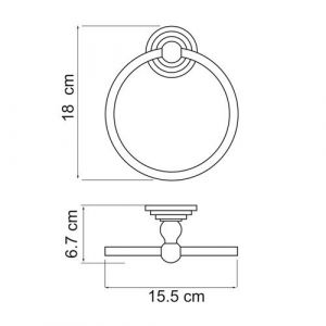 Wasserkraft Ammer K-7060 Держатель полотенец кольцо