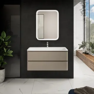 Тумба под раковину AQUAme S4 AQM900410BG 100 см бежевый