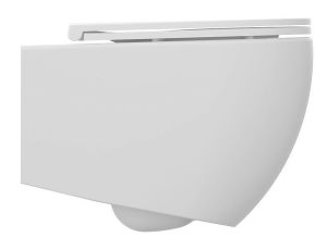 Подвесной унитаз Isvea Infinity 10NF02001SV-2L безободковый крышка микролифт белый матовый