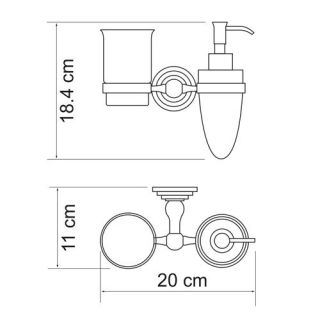 Wasserkraft Ammer K-7089 Держатель стакана и дозатора Wasserkraft Ammer K-7089 Держатель стакана и дозатора