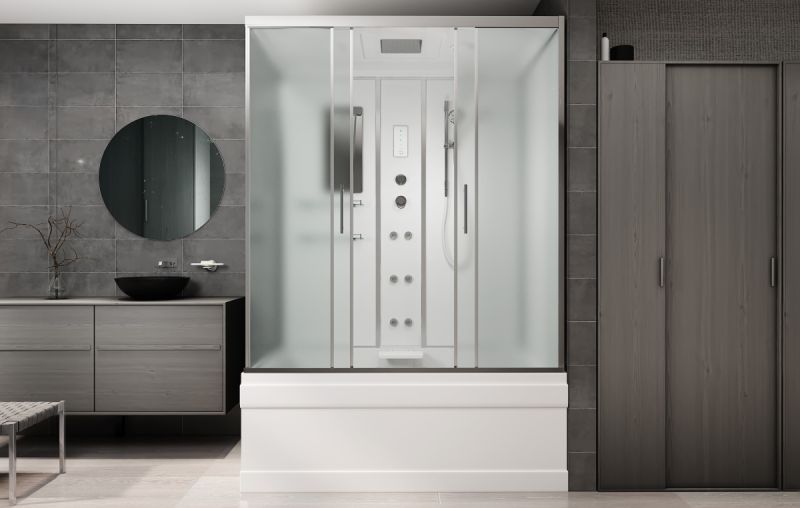 Душевая кабина AvaCan EM 4517 с гидромассажем и электрикой 170x90 см