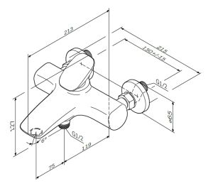 Смеситель Am.pm Spirit V2.0 F70A10000 для ванны
