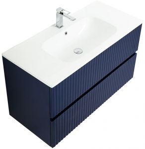 Подвесная тумба под раковину Art&Max Torino 100см сапфир AM-TORINO-1000-2C-SO-SA-P