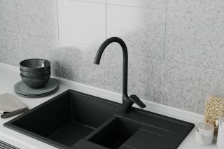 Смеситель для кухни RUSH Nevis, черный (NE1735-22Black) Смеситель для кухни RUSH Nevis, черный (NE1735-22Black)