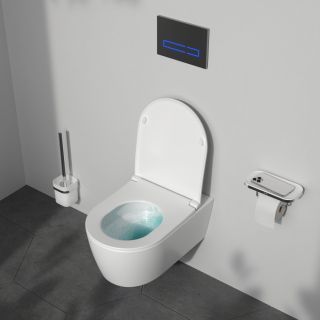 Подвесной унитаз Am.Pm Func Aquaspin C8F1901SC с сиденьем микролифт