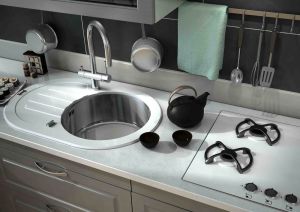 Мойка кухонная Zorg Inox Glass GL-7851-OV-WHITE