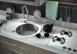 Мойка кухонная Zorg Inox Glass GL-7851-OV-WHITE