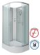 Душевая кабина Niagara NG-33984-14LBK 90x80см серебро/матовое
