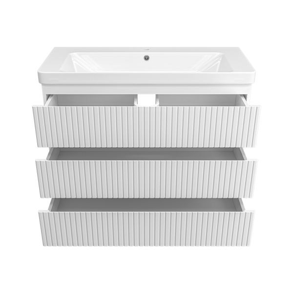 Напольная тумба под раковину Brevita Victory 105 УТ000024305 белый