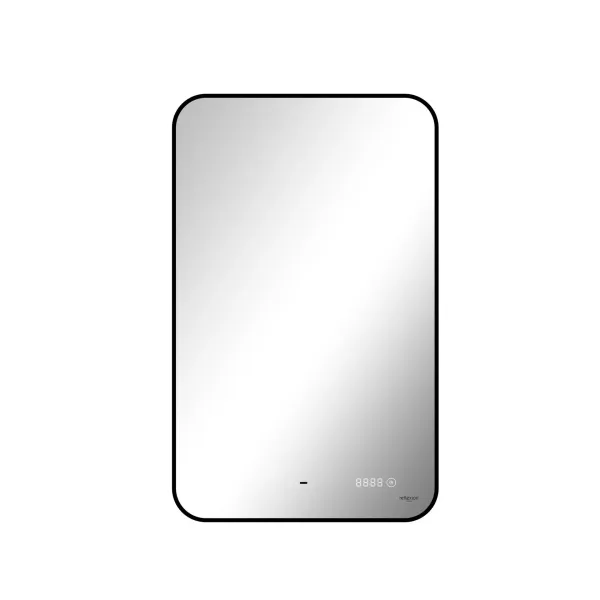 Зеркало Reflexion Black View RF4003BV с фоновой подсветкой бесконтактным сенсором черной окантовкой 60х100