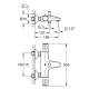 Смеситель для ванны Grohe Grohtherm 34576000 хром