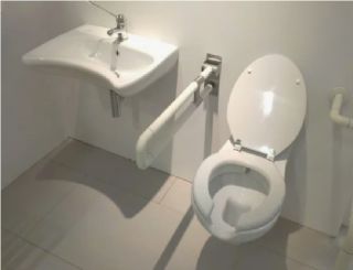 Подвесной унитаз с функцией биде Creavit BD320-00CB00E-0000 для людей с ограниченными возможностями