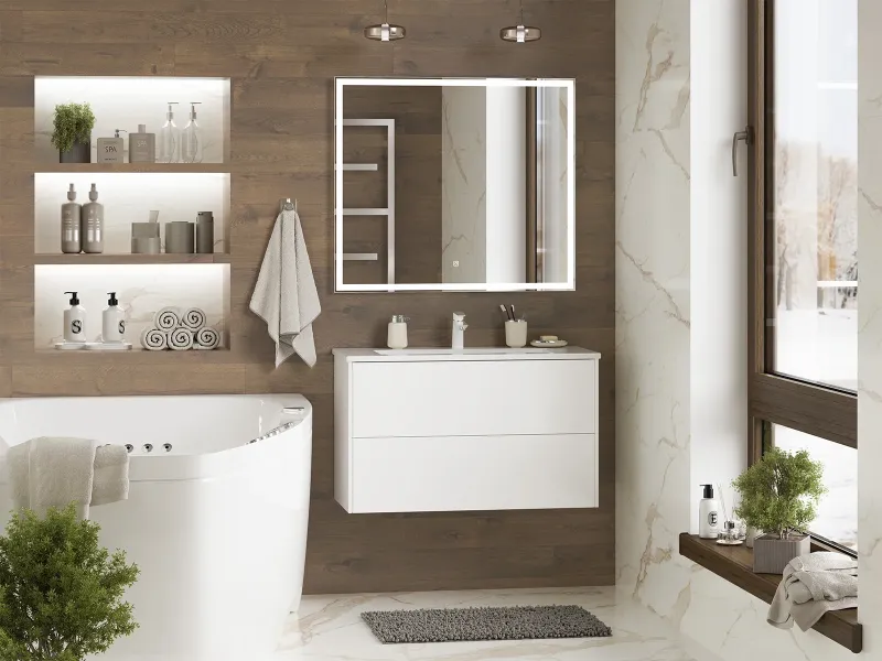 Подвесная тумба под раковину Brevita Toy 80 УТ000025661 белый