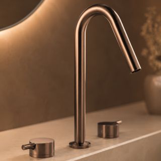 Смеситель для раковины WasserKRAFT Rhein 9935BRG розовое золото матовое