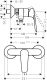 Смеситель Hansgrohe Logis E для душа 71602000