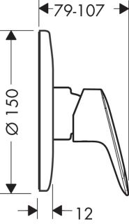 Смеситель Hansgrohe Logis 71606000 для душа встраиваемый Смеситель Hansgrohe Logis 71606000 для душа встраиваемый