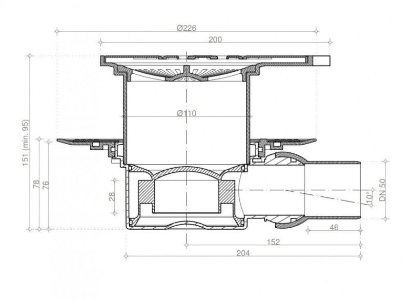 Душевой трап Confluo Standard Angle 2