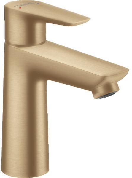 Смеситель hansgrohe Talis E для раковины со средним изливом и сливным гарнитуром 71710140, шлиф. Бронза
