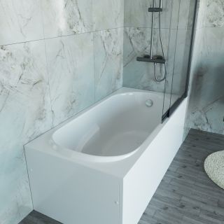 Экран для ванны торцевой Vincea SC-T(150-170)75 белый