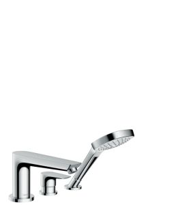 Смеситель Hansgrohe Talis E 71731000 на борт ванны, на 3 отверстия, однозахватный, хром