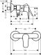 Смеситель Hansgrohe Talis E 71760000 для душа