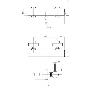Смеситель для душа AQUAme Siena AQM6213CR хром