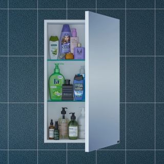 Зеркальный шкаф СанТа Стандарт 113001 45см фацет белый Зеркальный шкаф СанТа Стандарт 113001 45см фацет белый