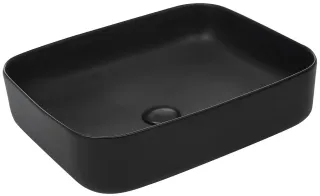 Раковина накладная Azario AZ-2195-MB 50 см чёрный матовый