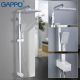 Душевая стойка Gappo G2408-8 белый/хром Душевая стойка Gappo G2408-8 белый/хром