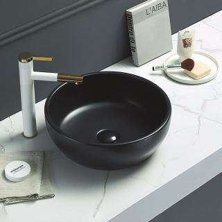 Раковина Art&Max 41см чёрный матовый AM-109-MB Раковина Art&Max 41см чёрный матовый AM-109-MB