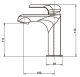 Смеситель для раковины Swedbe Iris 2210 хром Смеситель для раковины Swedbe Iris 2210 хром