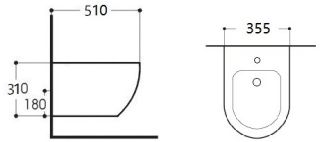 Биде подвесное Aquatek Европа AQ1016-00 белый