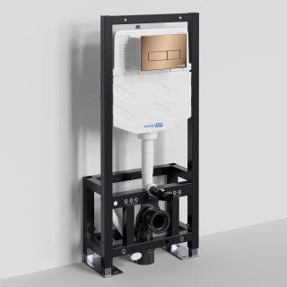 Система инсталляции для унитазов WasserKRAFT Dill 61TLT.010.ME.RG03 с кнопкой смыва