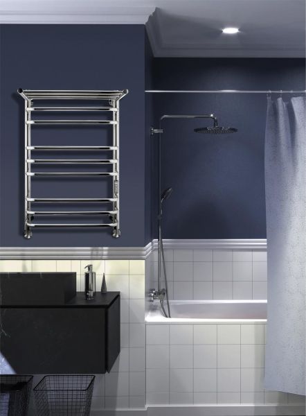 Полотенцесушитель электрический Indigo Brace Lux LCBLE70-40PRt с полкой 70x40 см хром