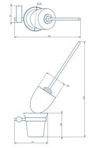 Ёршик Haiba HB8410-4 бронза