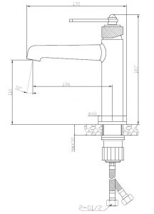 Смеситель для раковины ESKO Bangkok Gun metal BG26GM графит