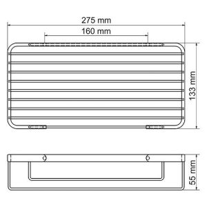 Wasserkraft K-722 Полка металлическая прямая