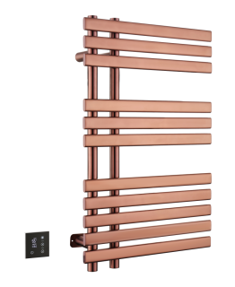 Полотенцесушитель электрический Boheme сухой VENTURO BRUSHED BRONZE брашированная бронза