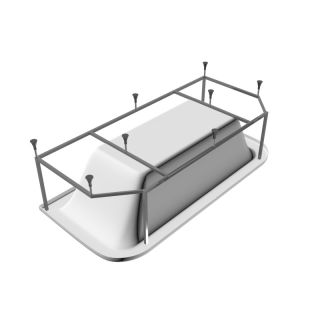 Каркас для ванны Vayer Options 180x85 Гл000006913 Серый Каркас для ванны Vayer Options 180x85 Гл000006913 Серый