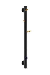 Полотенцесушитель электрический Boheme Oak 724-BG 20x150 см чёрный/золото Полотенцесушитель электрический Boheme Oak 724-BG 20x150 см чёрный/золото